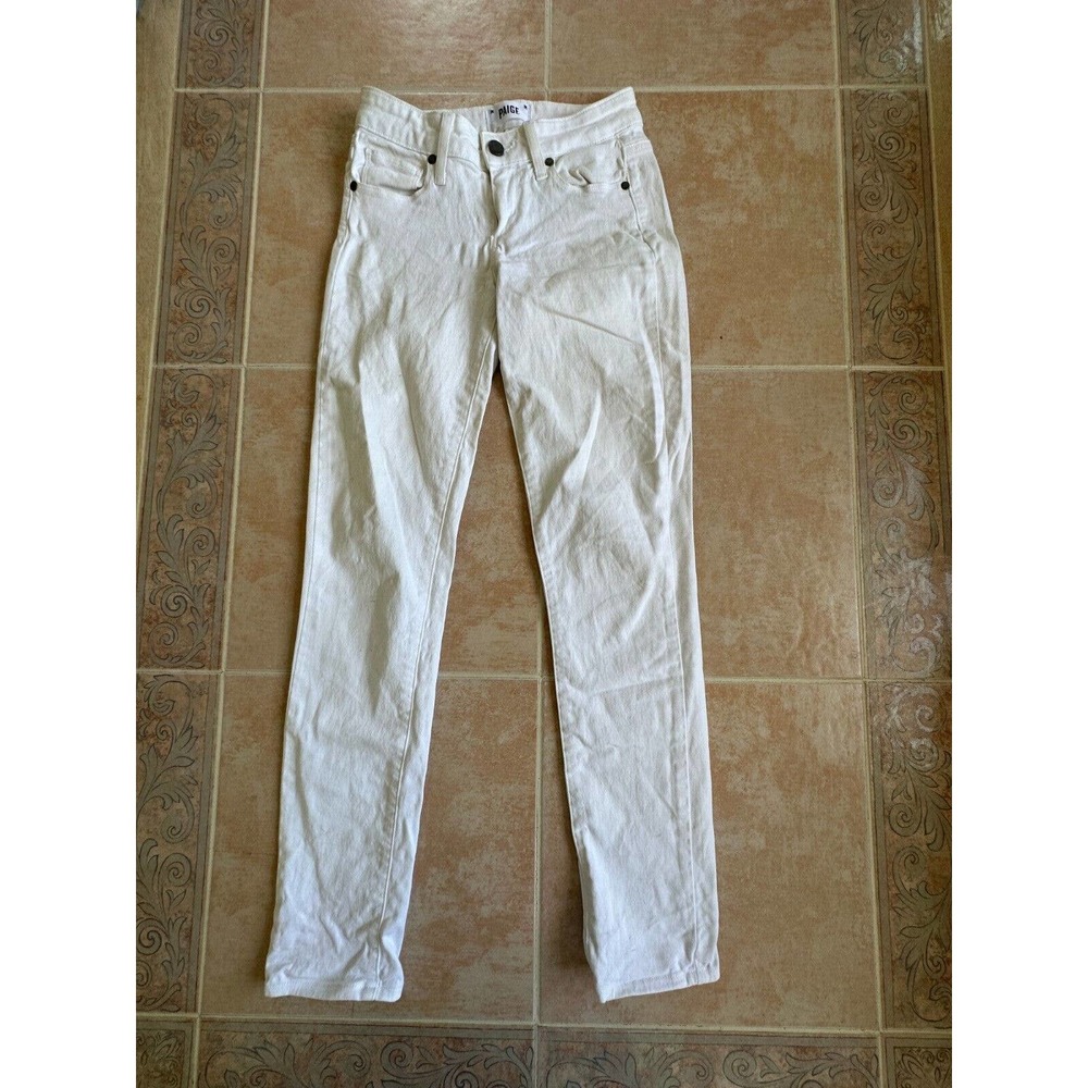 Paige white Skyline Ankle Peg Jeans Women‎ Size 24